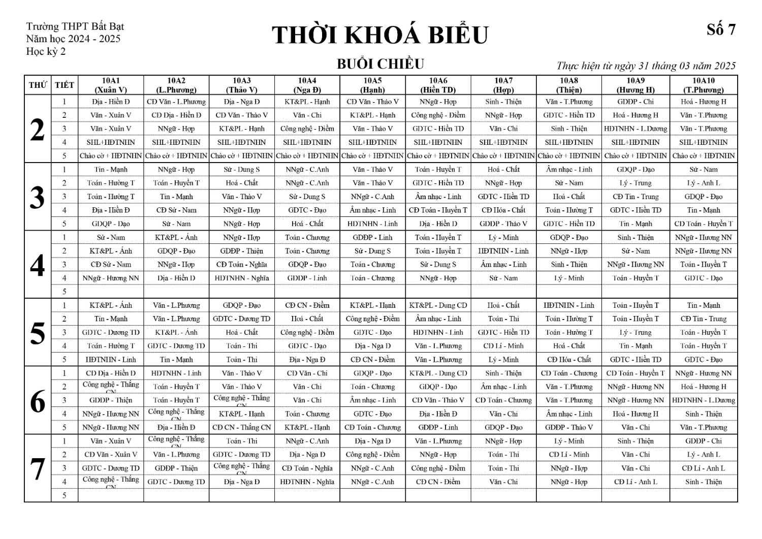 TKB so 7 HK2 Chieu