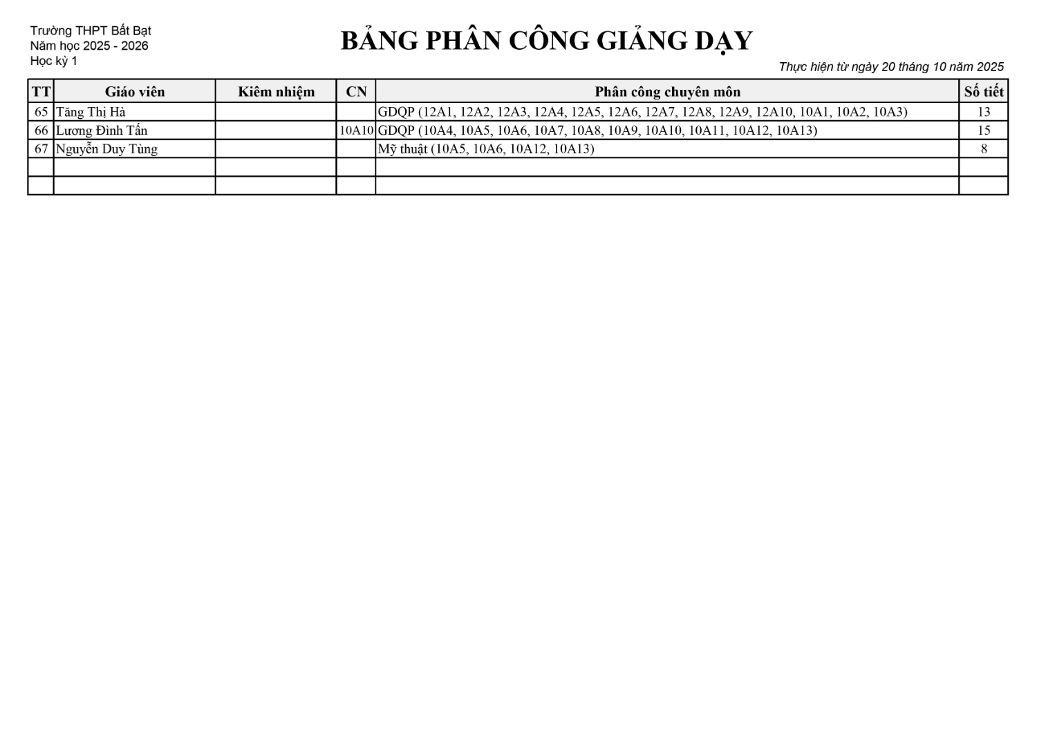 Bang phan cong giang day 0003